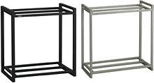 Twin steel cabinet 600 Black / Silver